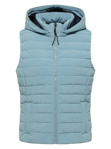 ELBSAND Doorgestikte bodywarmer "Cara" lichtblauw