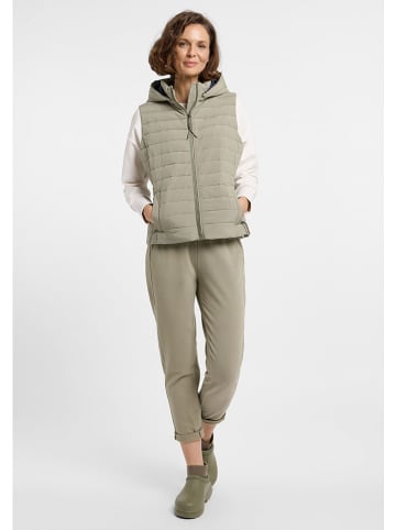 ELBSAND Doorgestikte bodywarmer "Cara" beige