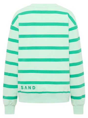 ELBSAND Sweatshirt "Meret" in Grün/ Mint