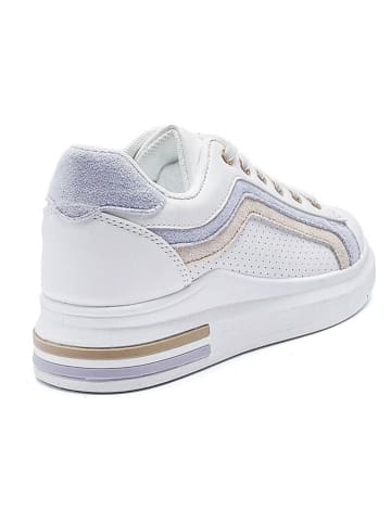 Viagiulia Sneakersy w kolorze biało-błękitno-beżowym