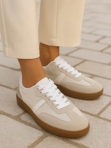 Bellucci Sneakersy w kolorze beżowo-białym