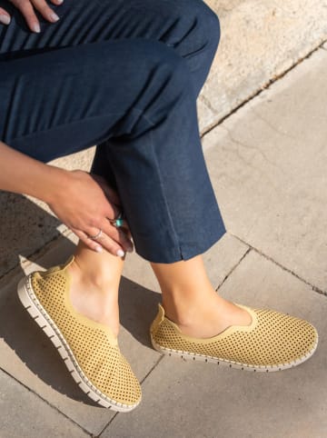 Bellucci Slippersy w kolorze żółtym