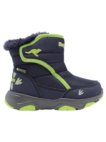 Kangaroos Winterstiefel "KS-Trunks Mid V" in Dunkelblau/ Grün