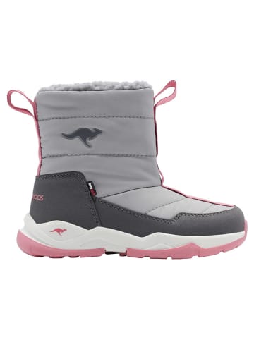 Kangaroos Winterlaarzen "K-FR Floki RTX" lichtgrijs/lichtroze
