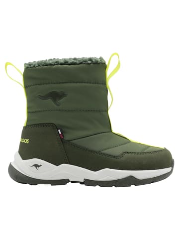 Kangaroos Kozaki zimowe "K-FR Floki RTX" w kolorze ciemnozielonym