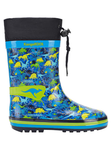 Kangaroos Gummistiefel "K-Rain" in Blau/ Grün/ Dunkelblau