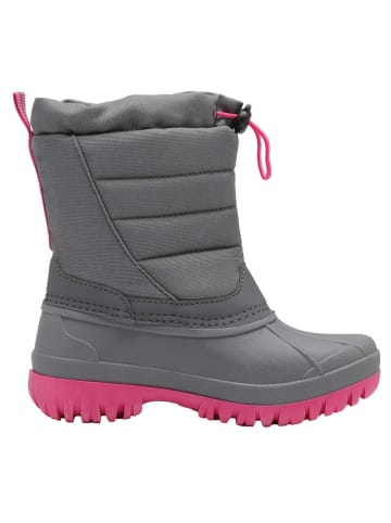 Kangaroos Leren winterlaarzen "K-Ben" grijs/roze