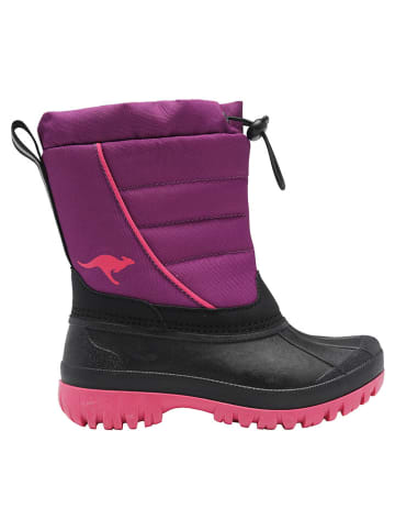 Kangaroos Winterlaarzen "K-Ben" paars/zwart/roze