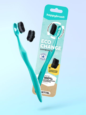 happybrush 2er-Set: Zahnbürsten "EcoChange"
