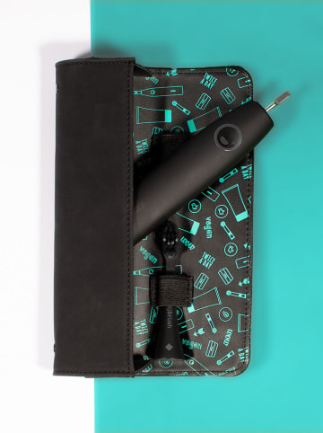 happybrush Travelcase in Schwarz - (L)19,5 x (H)6,5 x (T)3,7 cm