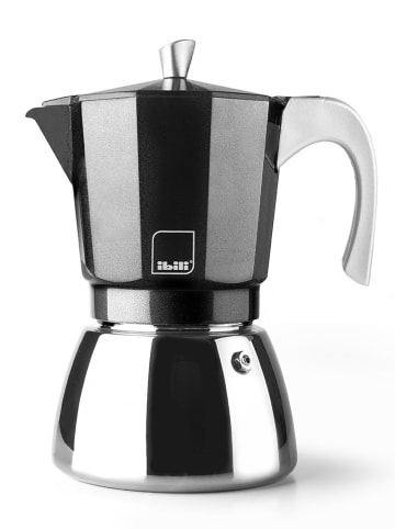Ibili Kawiarka "Elba" w kolorze srebrno-czarnym - 450 ml