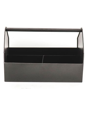 HouseVitamin Aufbewahrungsbox in Schwarz - (B)30 x (H)17 cm