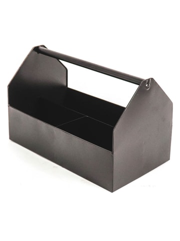HouseVitamin Aufbewahrungsbox in Schwarz - (B)30 x (H)17 cm