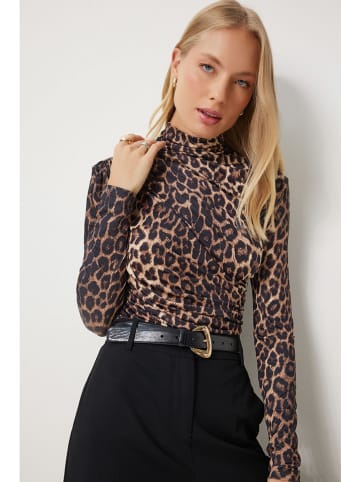 Happiness Istanbul Bluzka w kolorze jasnobrązowym