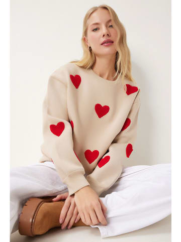 Happiness Istanbul Bluza w kolorze beżowym