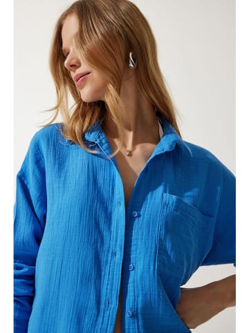Happiness Istanbul Bluse in Blau