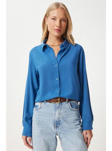 Happiness Istanbul Bluse in Blau