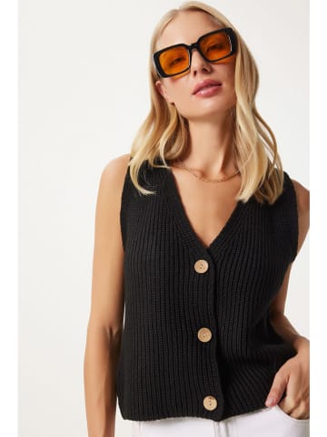 Happiness Istanbul Gilet zwart