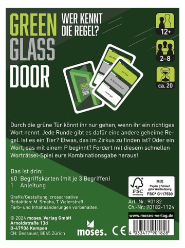 moses. Gra karciana "Green Glass Door" - 12+