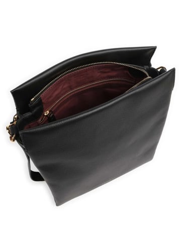 COCCINELLE Leder-Umhängetasche in Schwarz - (L)23 x (B)27 x (H)10 cm