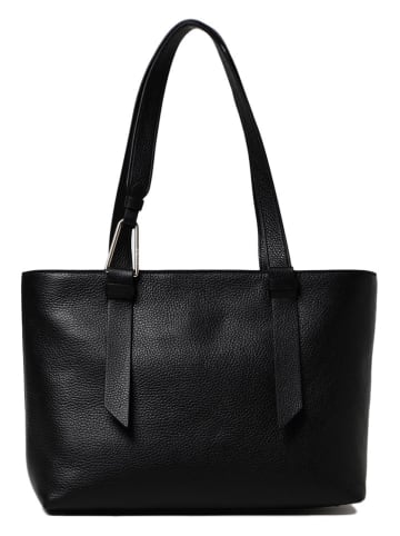 COCCINELLE Skórzany shopper bag w kolorze czarnym - 32 x 25 x 12 cm
