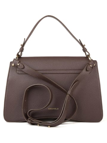 COCCINELLE Leder-Umhängetasche in Braun - (L)18 x (B)29,5 x (H)9,5 cm