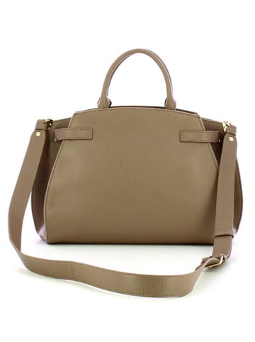 COCCINELLE Leder-Henkeltasche in Hellbraun - (L)36 x (B)28 x (H)18 cm