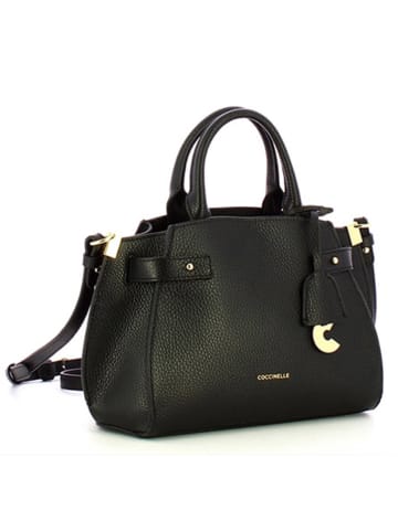 COCCINELLE Leren handtas zwart - (L)38 x (B)28 x (H)18 cm