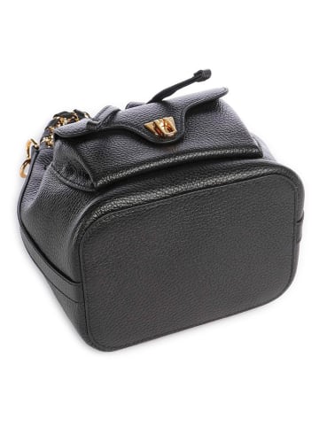 COCCINELLE Leder-Henkeltasche in Schwarz - (L)21 x (B)28,5 x (H)14 cm