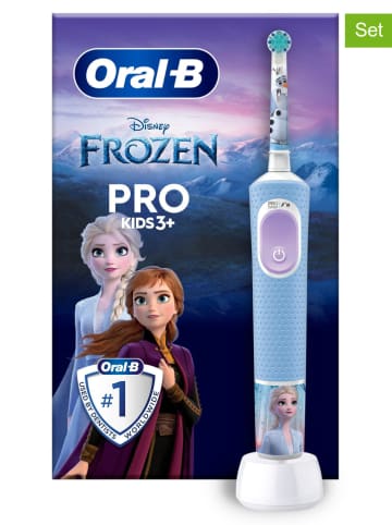 Oral-B 2tlg. Set: Elektr. Zahnbürste "Vitality Pro 103" in Blau/ Hellblau