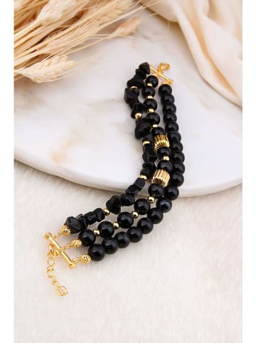 L'Atelier de Gaia Vergulde armband met edelstenen