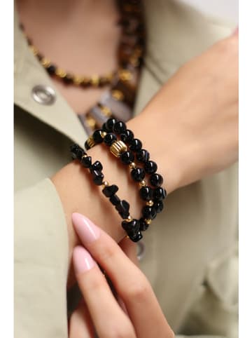 L'Atelier de Gaia Vergold. Armkette mit Edelsteinen