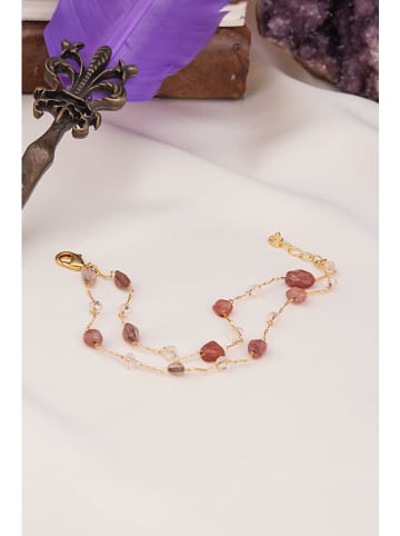 L'Atelier de Gaia Vergulde armband met edelstenen