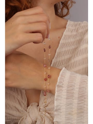 L'Atelier de Gaia Vergulde armband met edelstenen