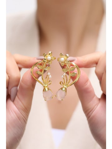 L'Atelier de Gaia Vergold. Ohrringe mit Edelsteinen