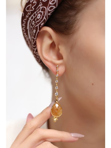 L'Atelier de Gaia Vergold. Ohrringe mit Edelsteinen