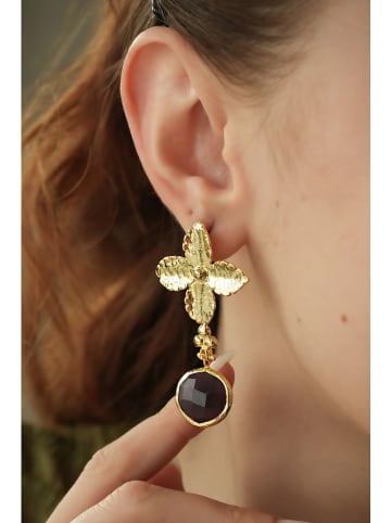 L'Atelier de Gaia Vergold. Ohrringe mit Edelsteinen