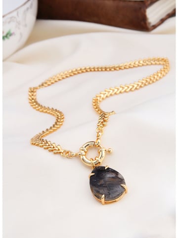 L'Atelier de Gaia Vergulde ketting met hanger - (L)45 cm
