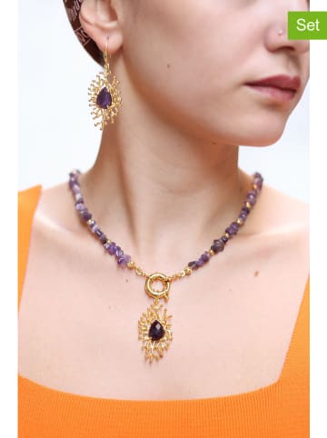 Pierres delicates 2-delige sieradenset: ketting en oorringen