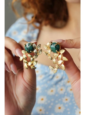 L'Atelier de Gaia Vergold. Ohrringe mit Edelsteinen