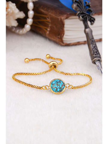 L'Atelier de Gaia Vergulde armband met edelstenen