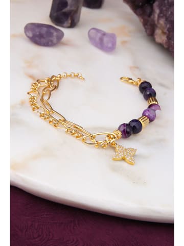 L'Atelier de Gaia Vergold. Armband mit Edelsteinen