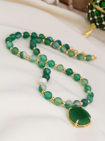 L'Atelier de Gaia Vergulde ketting met hanger - (L)47 cm