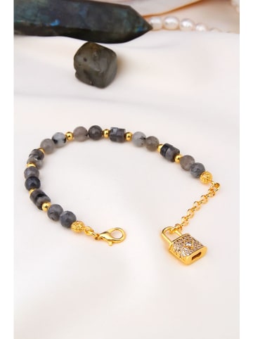 L'Atelier de Gaia Vergulde armband met edelstenen