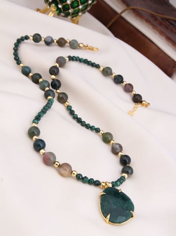 L'Atelier de Gaia Vergulde ketting met hanger - (L)45 cm