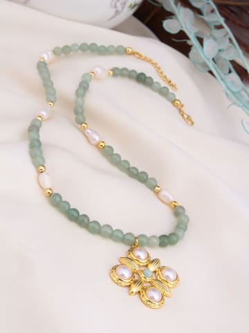 L'Atelier de Gaia Vergulde ketting met hanger - (L)45 cm