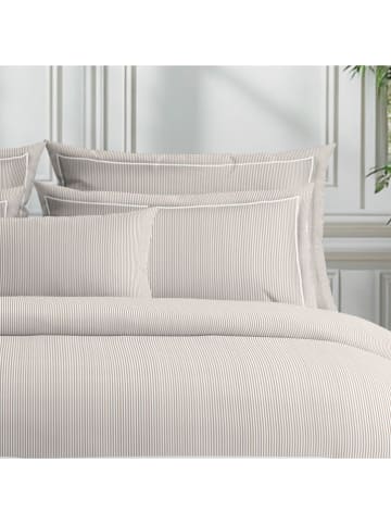 maison héritage PARIS Perkal-Bettwäsche-Set "Dauphine" in Taupe