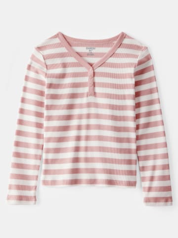 OshKosh Longsleeve in Weiß/ Rosa