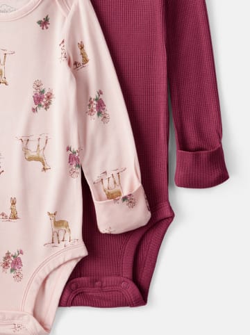 carter's 2er-Set: Bodys in Rosa/ Rot