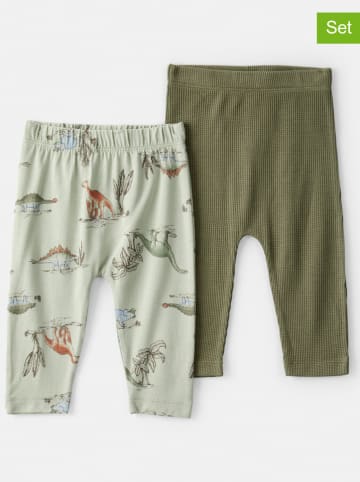 carter's Legginsy (2 pary) w kolorze khaki